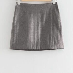 Shimmery Silver Skirt